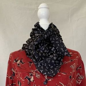 Branded Silk Wild Rag Western Scarf 34in by 33in